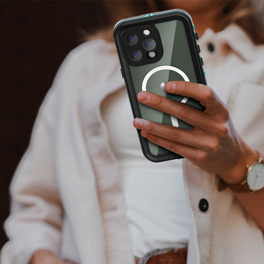 iPhone 14 Pro Max Uyumlu 1-1 Su Geçirmez Kılıf