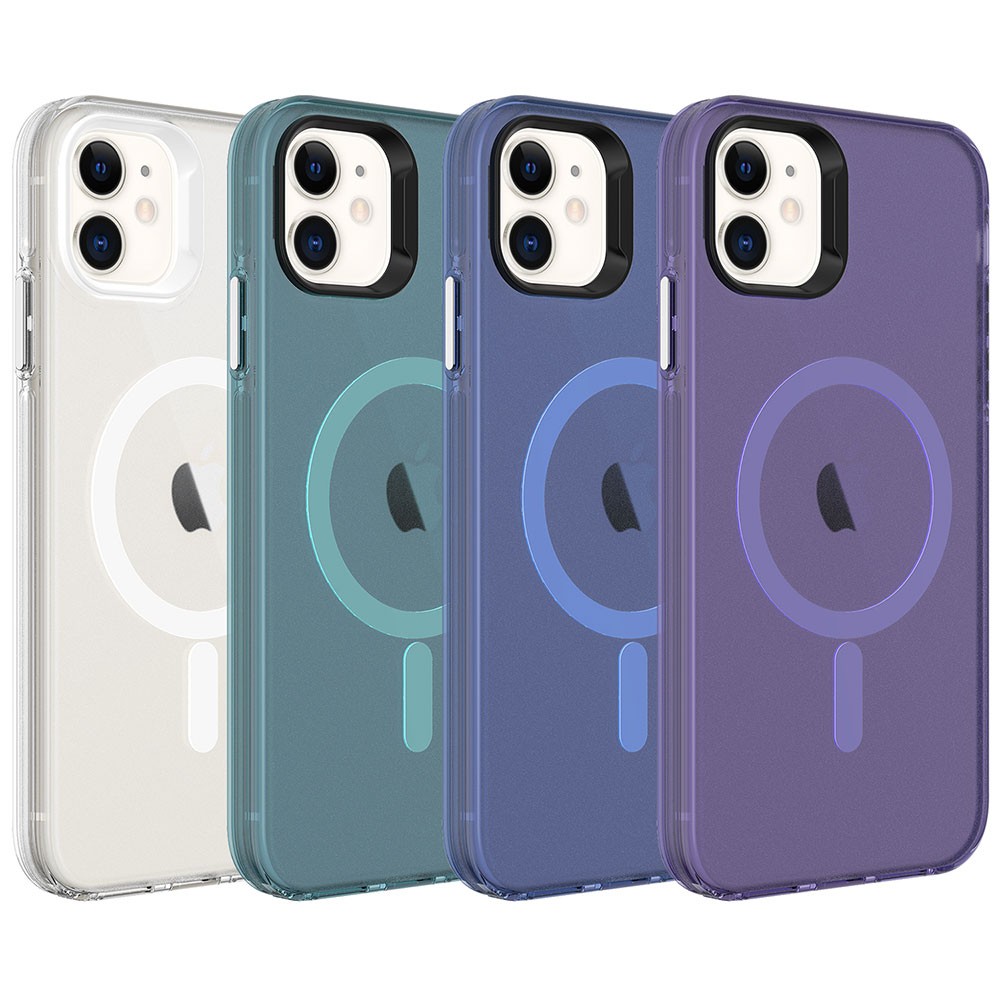 iPhone 11 Uyumlu Zore Magsafe Şarj Özellikli Buzlu Transparan C-Pro Rona Sert Kılıf