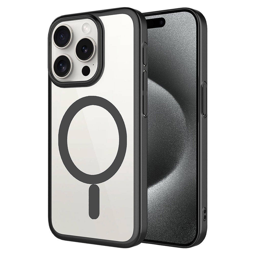 iPhone 15 Pro Max Wireless Şarj Özellikli Sert PC Zore Mat Riksos Magsafe