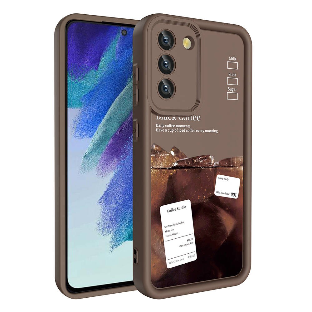 Galaxy S21 FE Kamera Korumalı Baskılı Arka Yüzey Zore Klas Kılıf