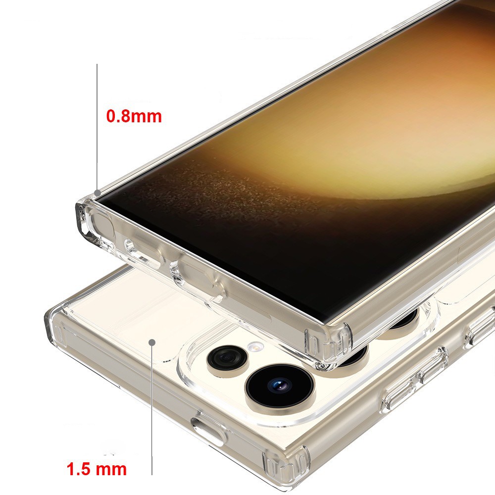 Galaxy S25 Ultra Magsafe Şarj Özellikli Şeffaf Sert PC Zore Embos