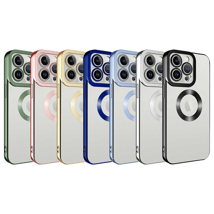 iPhone 14 Pro Max Uyumlu Kamera Korumalı Logo Gösteren Zore Omega Kılıf
