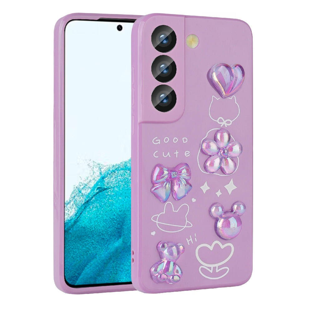 Galaxy S21 FE Kabartma Figürlü Parlak Zore Toys Silikon Kılıf
