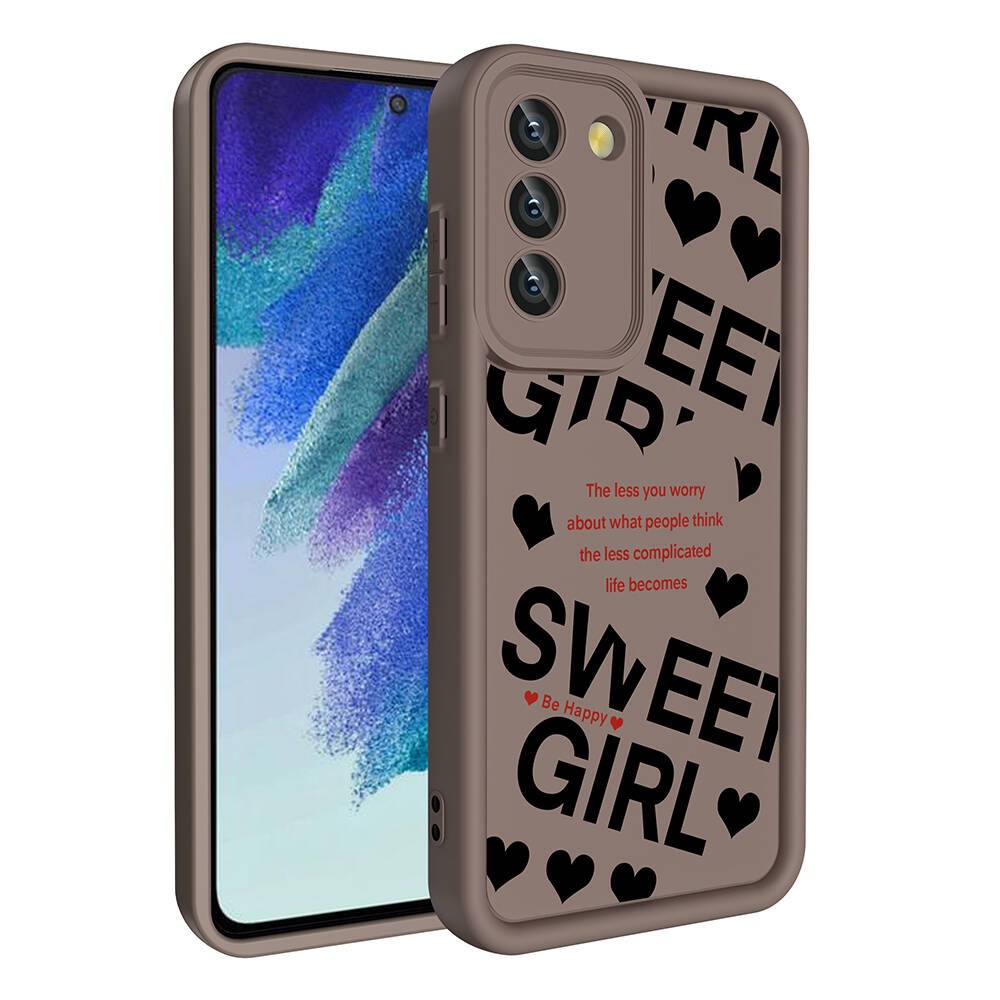 Galaxy S21 FE Kamera Korumalı Baskılı Arka Yüzey Zore Klas Kılıf