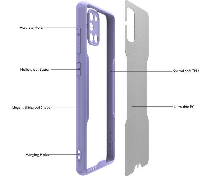 Galaxy A31 Kılıf Zore Parfe Kılıf