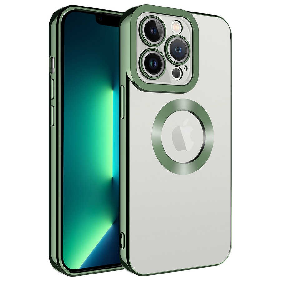 iPhone 11 Pro Max Kamera Korumalı Logo Gösteren Zore Omega Kılıf
