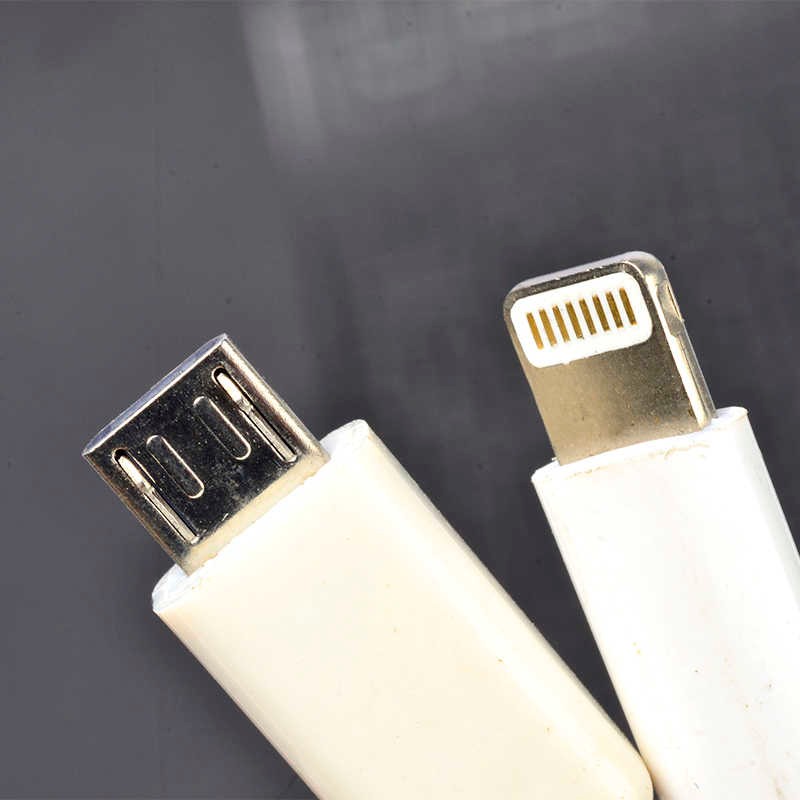 Zore Double Lightning-Micro Short USB Cable