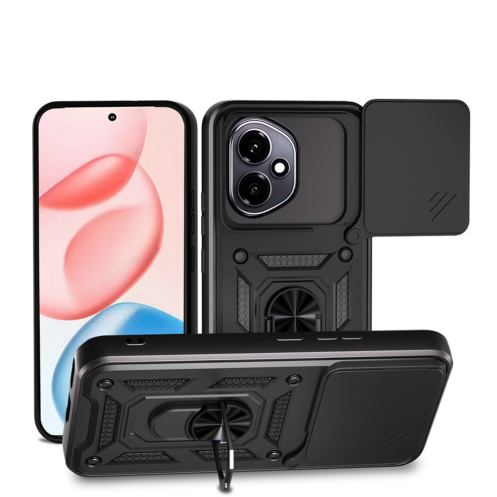 Honor 400 Kılıf Magnetik Standlı Kamera Korumalı Zore Sürgülü Vega Kapak