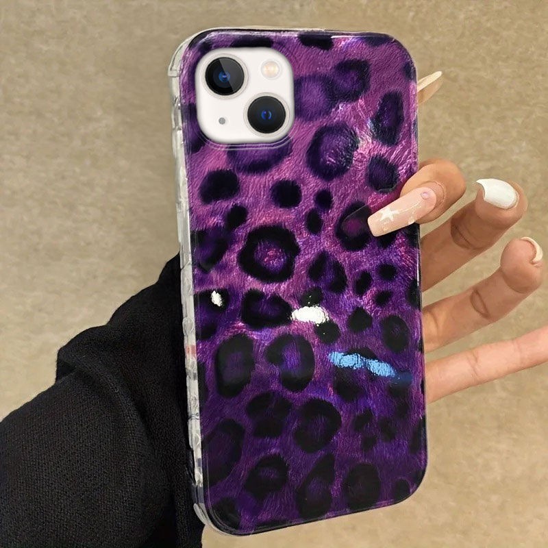 iPhone 13 Uyumlu Leopar Desenli Zebana Luxe Silikon Kılıf