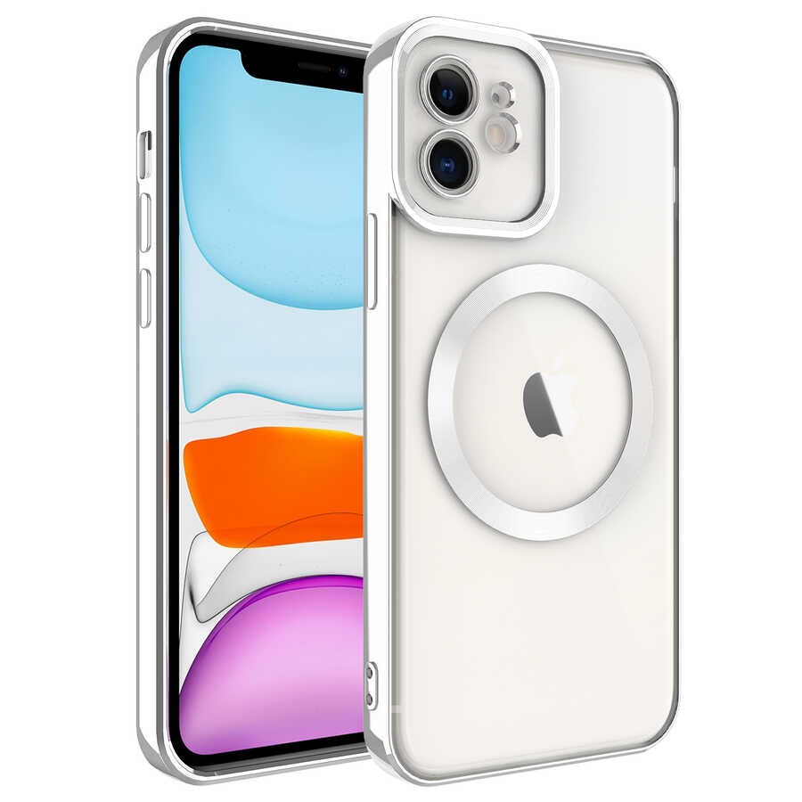 iPhone 11 Magsafe Wireless Şarj Özellikli Zore Setro Silikon