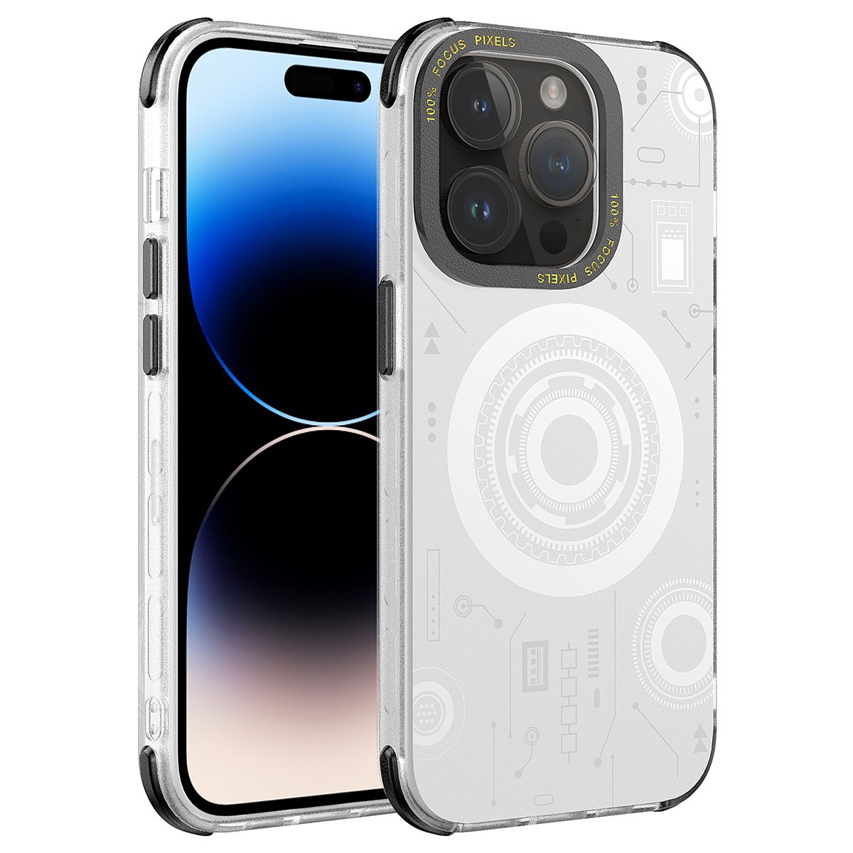 iPhone 14 Pro Max Uyumlu Zore Wireless Şarj Özellikli Desenli Hot Kapak