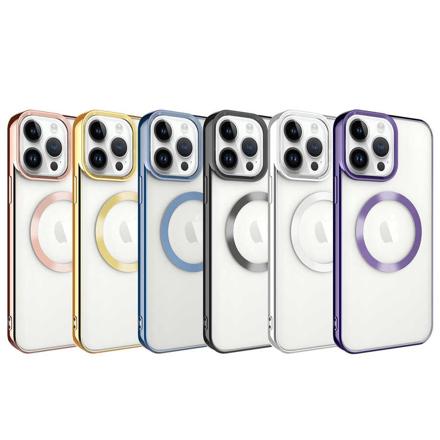 iPhone 14 Pro Max Uyumlu Magsafe Wireless Şarj Özellikli Zore Setro Silikon Kılıf