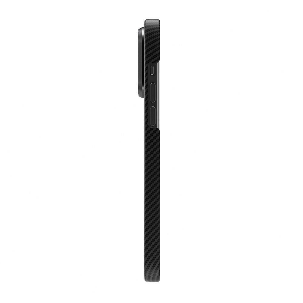 iPhone 15 Pro Magsafe Şarj Özellikli 600D Kevlar Zore Krek Karbon Standlı