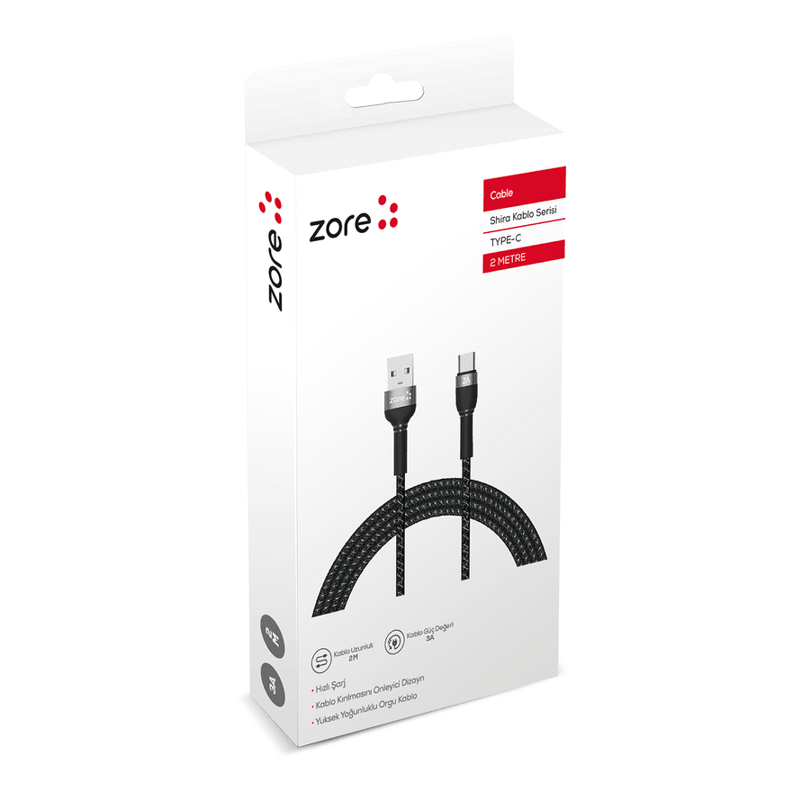 Zore Shira Series Type-C USB Cable 2m