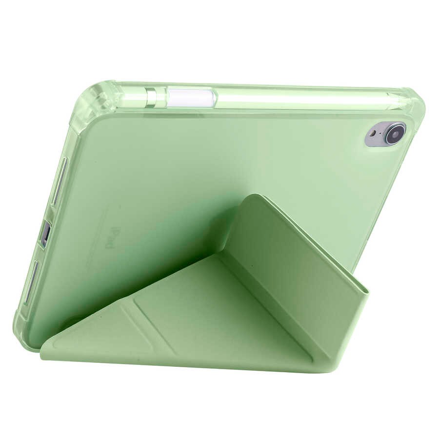 iPad Mini 2021 (6.Nesil)  Zore Tri Folding Kalem Bölmeli Standlı