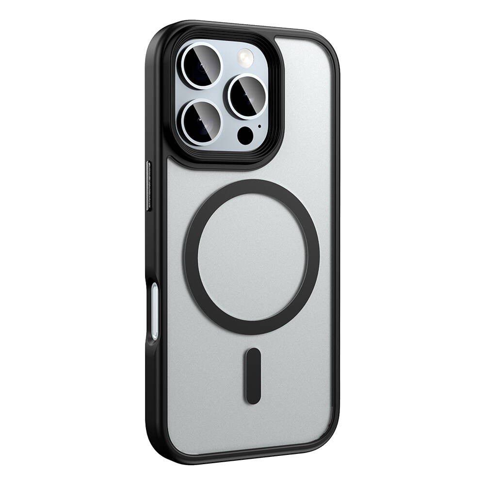 iPhone 16 Pro Kılıf Mat Arka Yüzey Wireless Şarj Özellikli Zore Flet Magsafe Kılıf