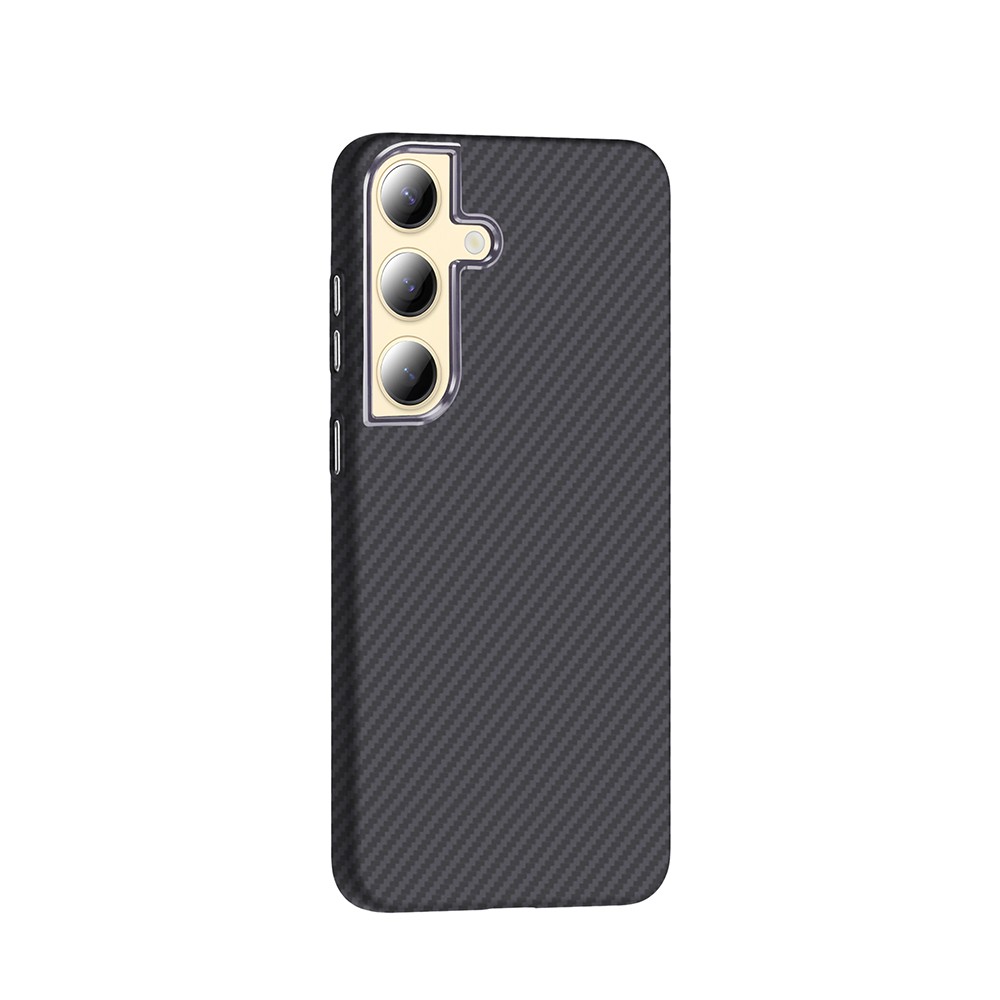 Galaxy S24 Kılıf M-safe Şarj Özellikli Karbon Fiber Görünümlü Zore Gros Kapak