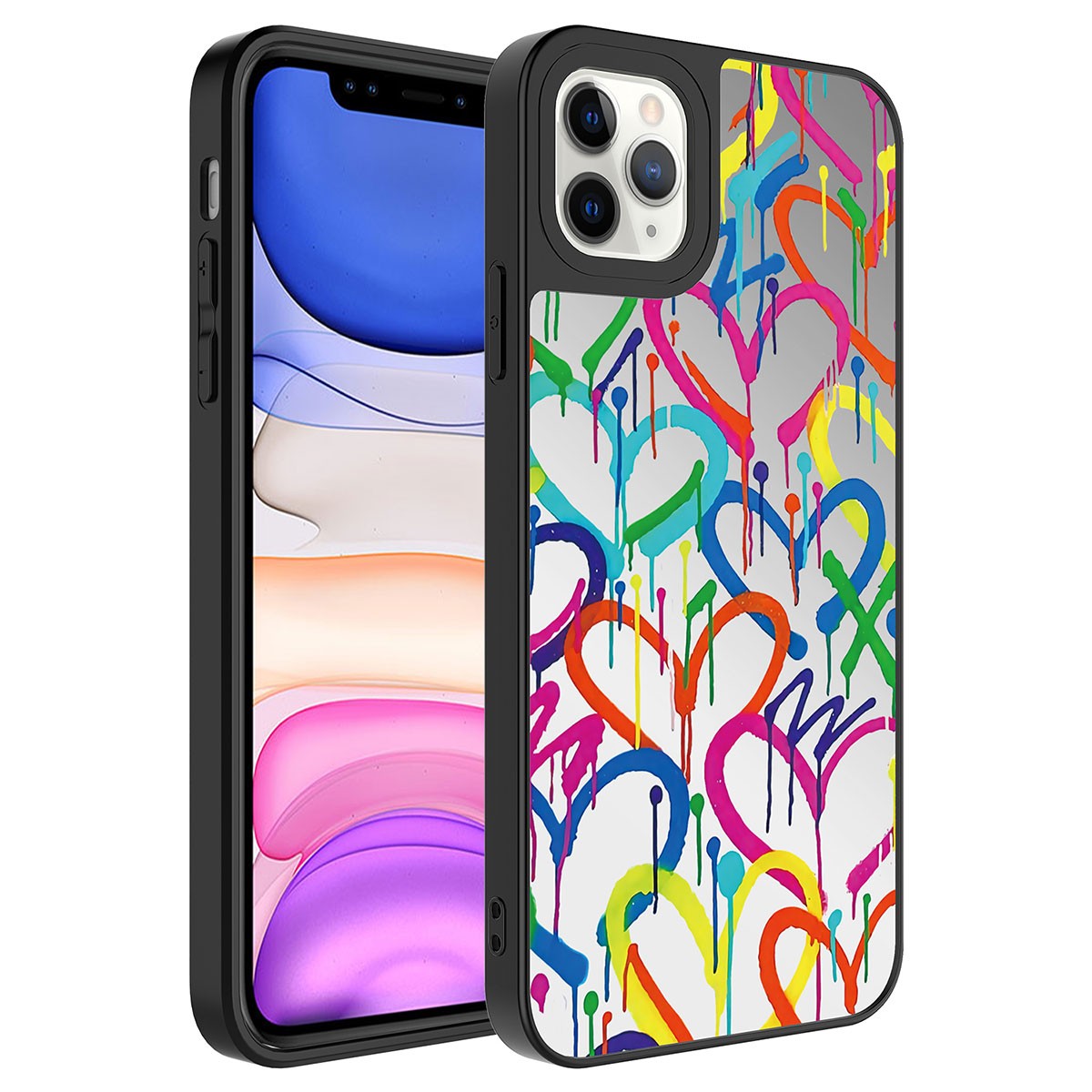 iPhone 11 Pro Aynalı Desenli Kamera Korumalı Parlak Zore Mirror Kapak