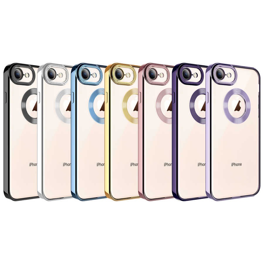 iPhone SE 2020 Kamera Korumalı Logo Gösteren Zore Omega Kılıf