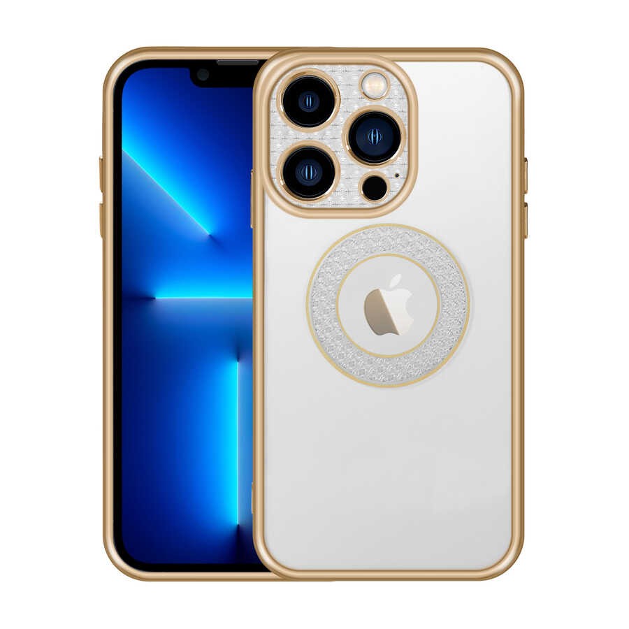iPhone 13 Pro Kamera Korumalı Logo Gösteren Zore Esta