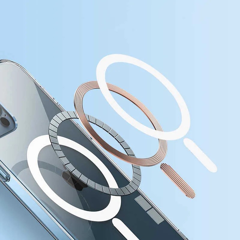 iPhone 16 Pro Max Uyumlu Zebana Şeffaf Magsafe Silikon Kılıf (Kablosuz Şarj Destekli-Şeffaf)