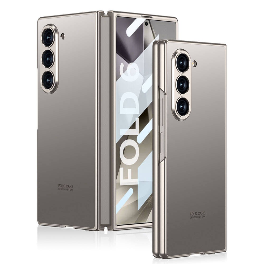 Galaxy Z Fold 6 Titanyum Metal Tasarımlı Zore Kıpta Caz