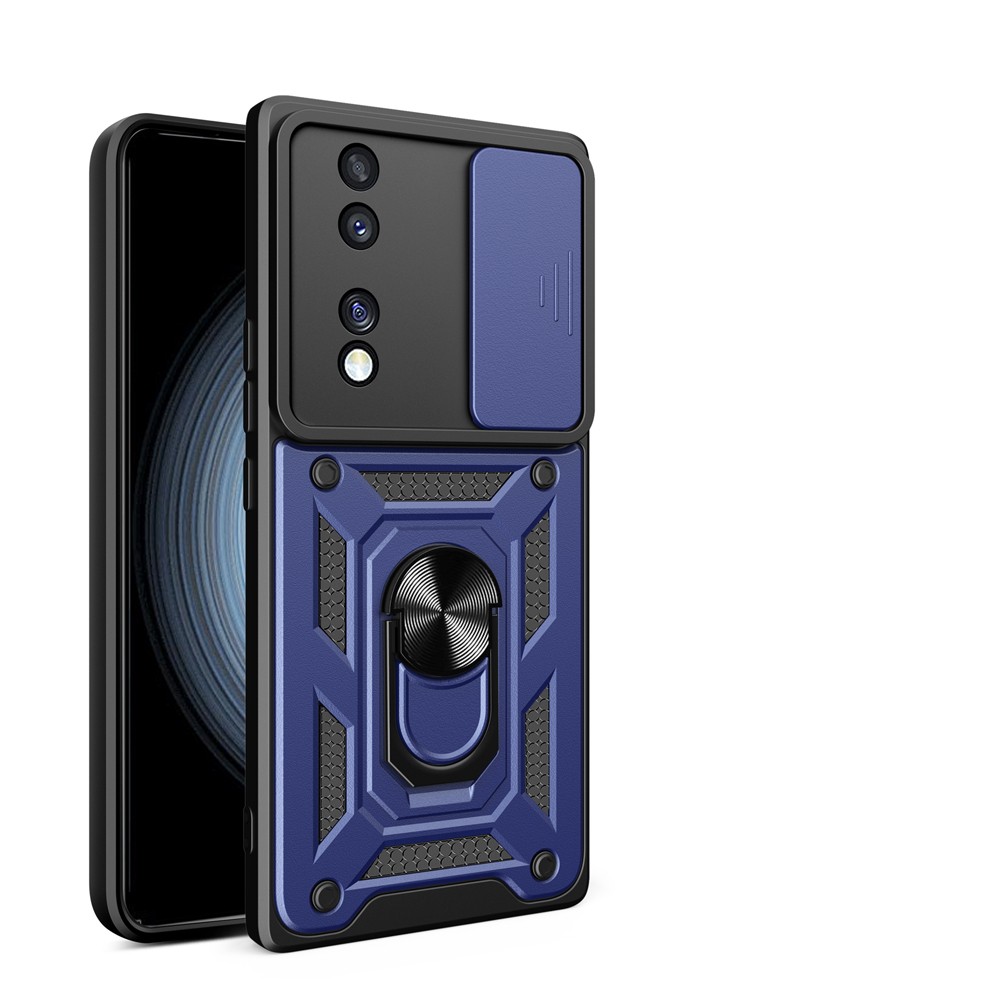 Honor 70 Kılıf Magnetik Standlı Kamera Korumalı Zore Sürgülü Vega Kılıf