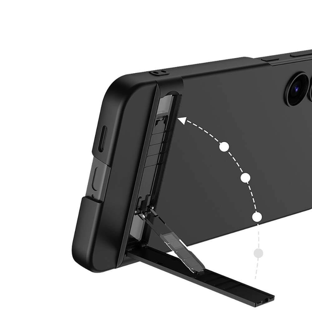 Galaxy S24 Zore Kamera Korumalı Dikey Standlı Ays Kılıf