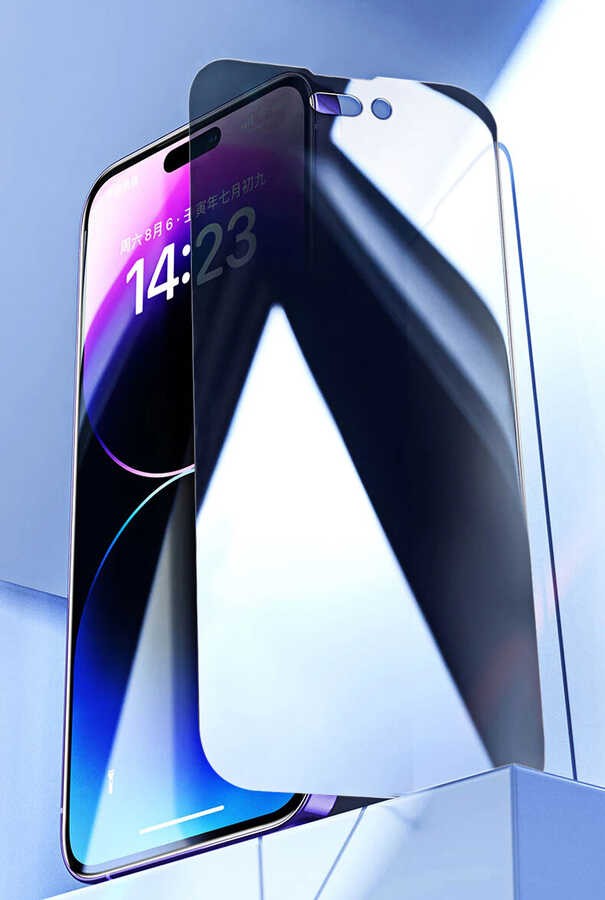 iPhone 15 Pro Max Zore Kor Privacy Cam Ekran Koruyucu
