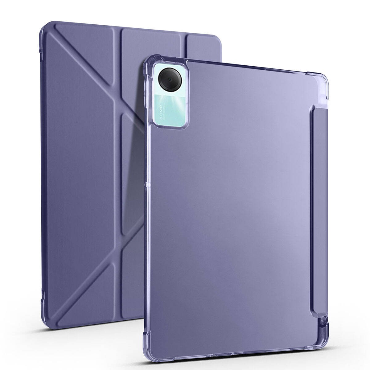 Xiaomi Redmi Pad SE  Zore Tri Folding Kalem Bölmeli Standlı
