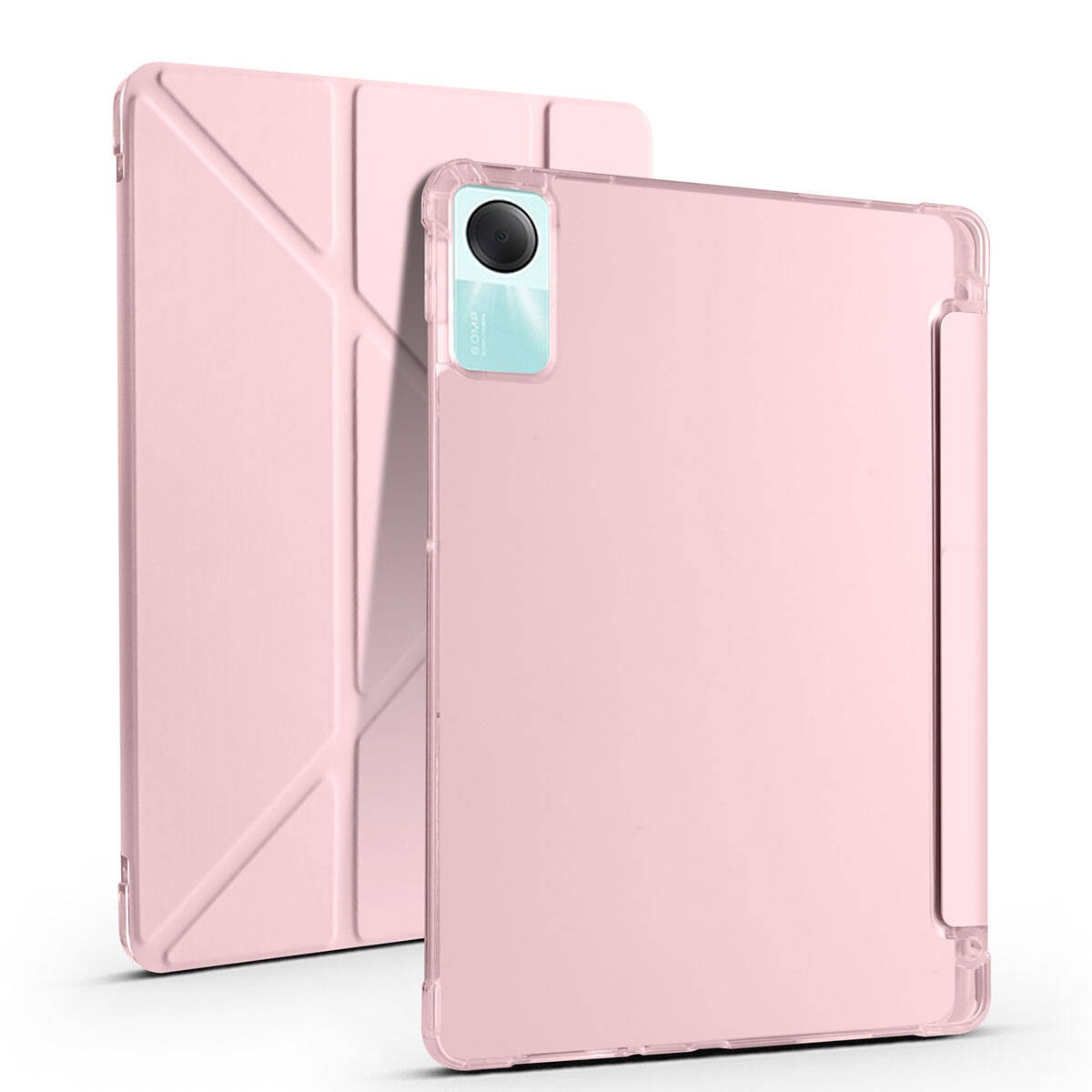 Xiaomi Redmi Pad SE  Zore Tri Folding Kalem Bölmeli Standlı