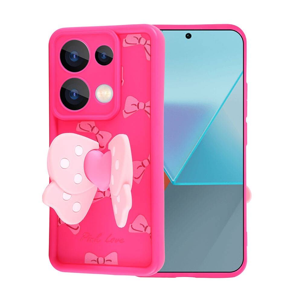 Xiaomi Redmi Note 13 Pro 4G Kamera Korumalı Figür Tasarımlı Zore Kapya Kılıf
