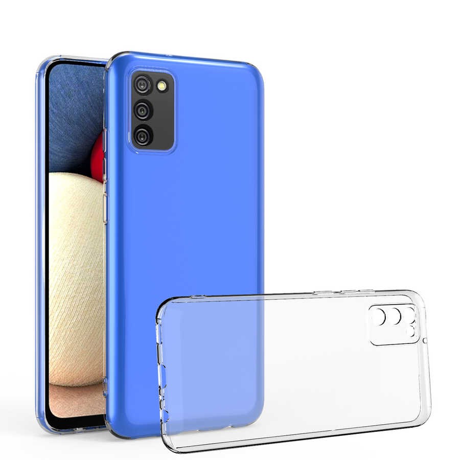 Galaxy A02S Kılıf Zore Kamera Korumalı Süper Silikon Kılıf