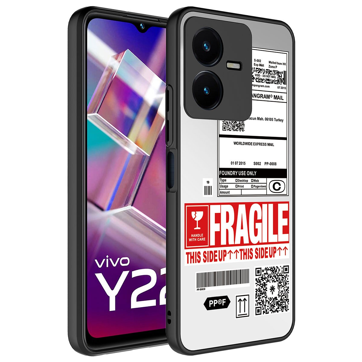 Vivo Y35 Aynalı Desenli Kamera Korumalı Parlak Zore Mirror Kapak