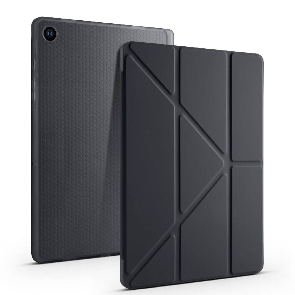 Galaxy Tab A9 Plus  Zore Tri Folding Kalem Bölmeli Standlı