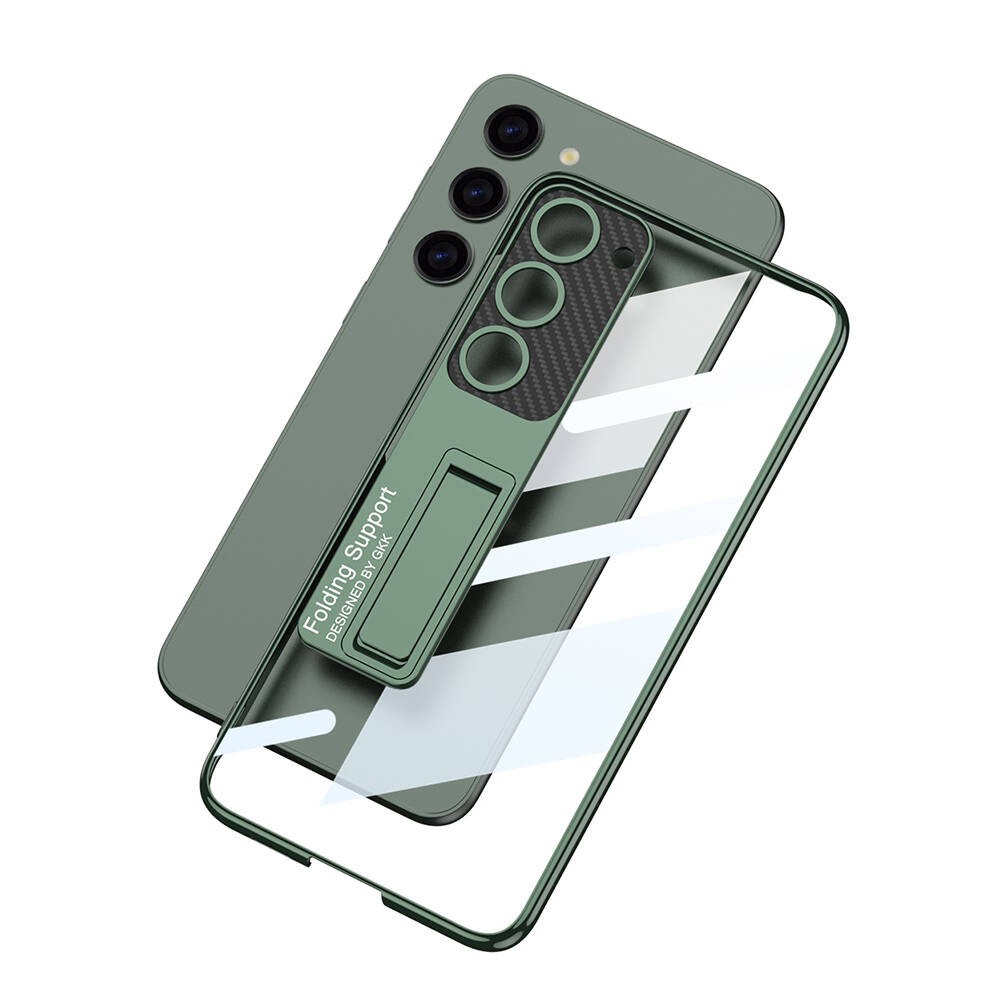 Galaxy S24 Kamera Korumalı Şeffaf Tasarımlı Zore Lego Standlı