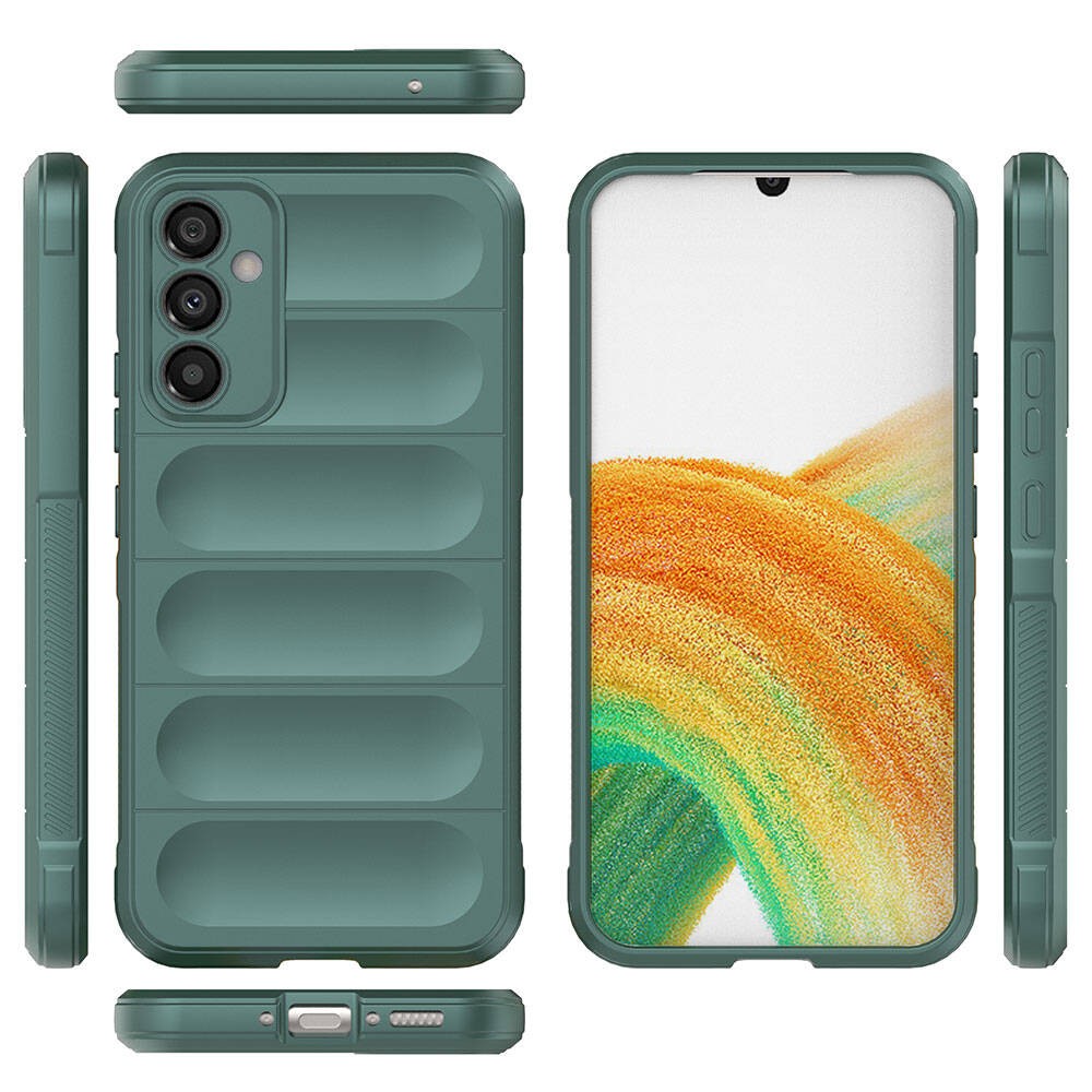 Galaxy A34 Esnek TPU Oyuklu Arka Yüzey Tasarımlı Zore Etnik Silikon Kılıf
