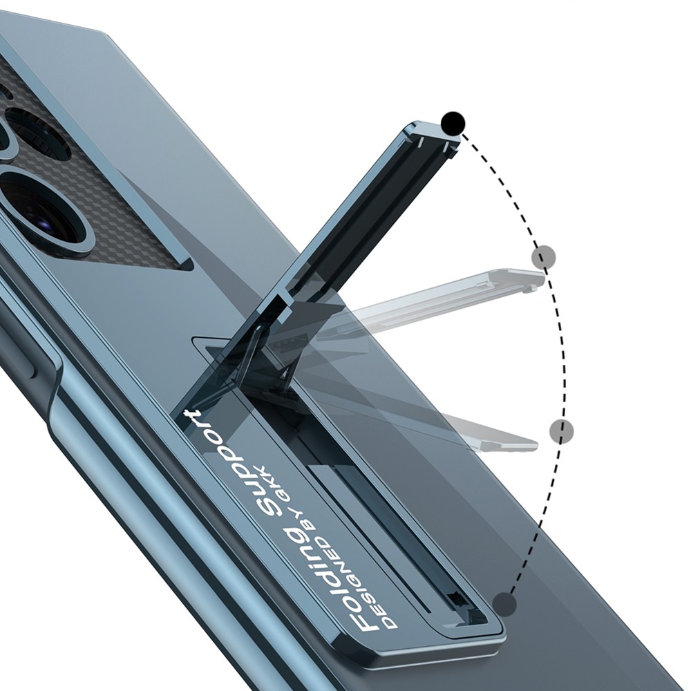 Galaxy S23 Ultra Kamera Korumalı Şeffaf Tasarımlı Zore Lego Standlı