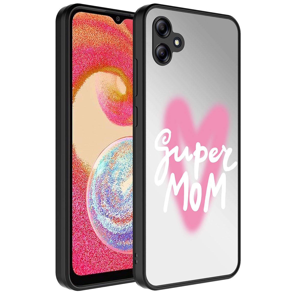 Galaxy A04E Uyumlu Aynalı Desenli Kamera Korumalı Parlak Zore Mirror Kapak