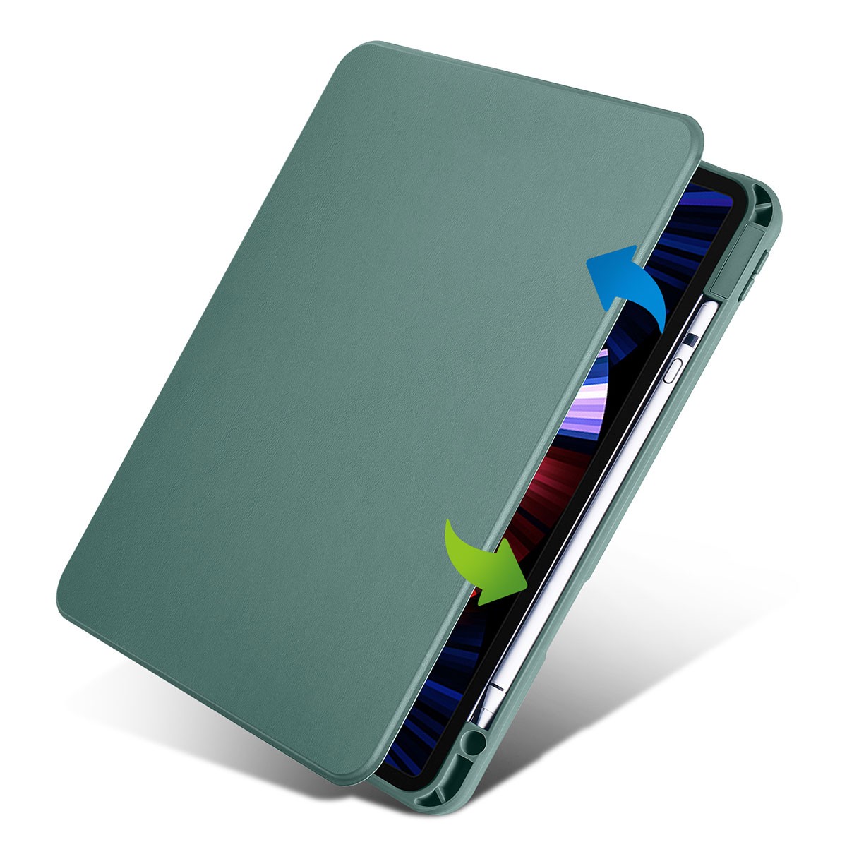 iPad Air 11 2024  Zore Termik Kalem Bölmeli Dönebilen Standlı