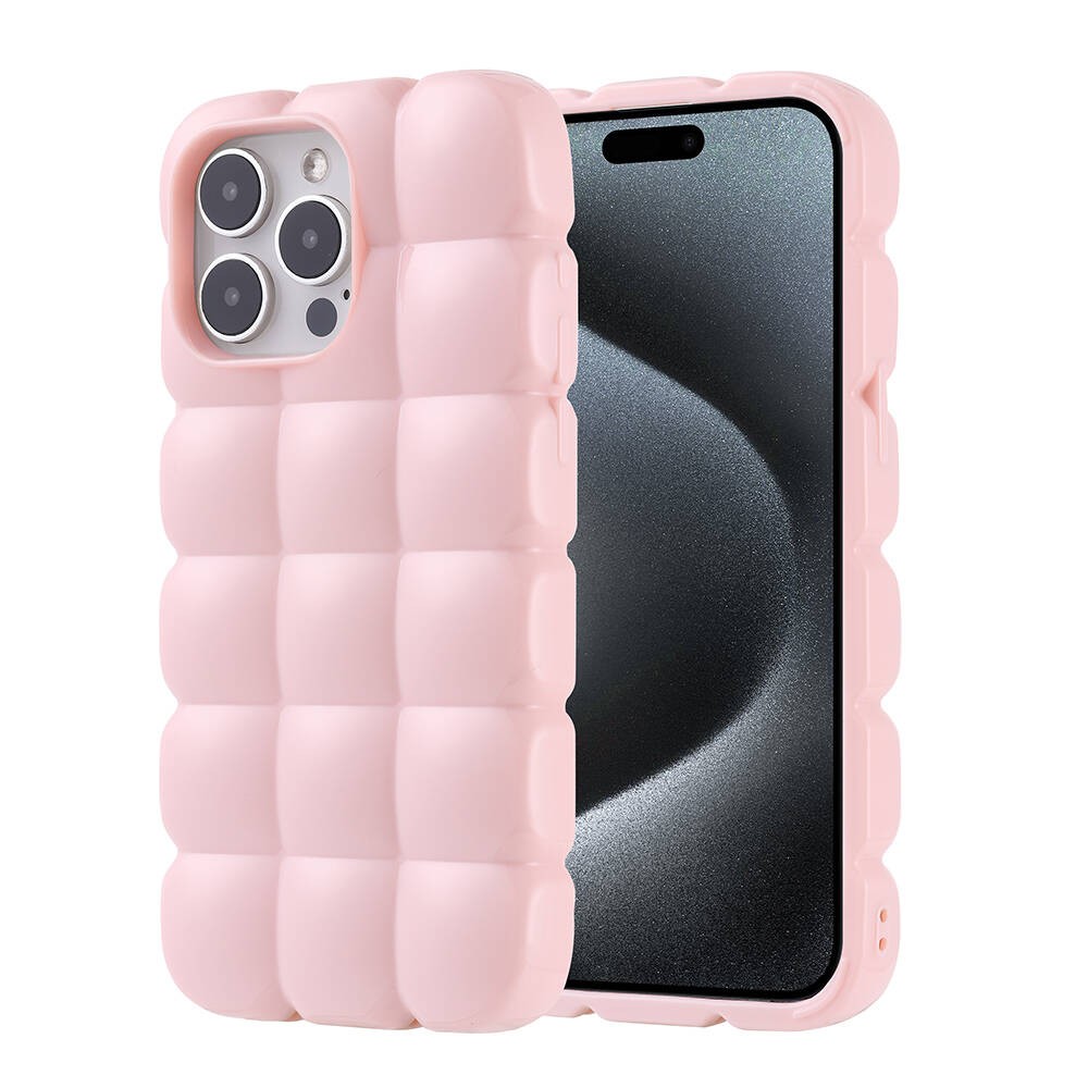 iPhone 15 Pro Max Parlak Esnek Silikon Zore Dom Dom