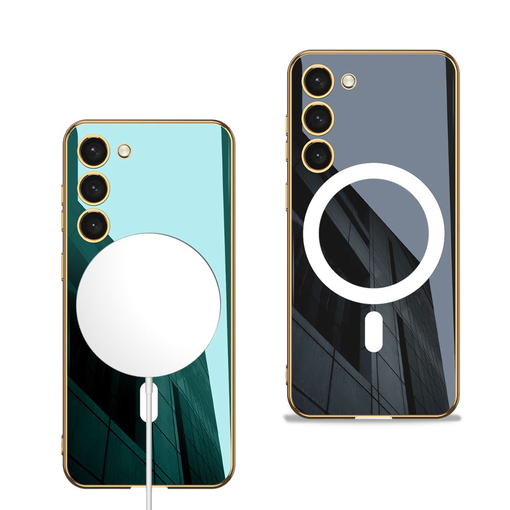 Galaxy S23 Plus Wireless Şarj Özellikli Kenarları Elektroplating Kaplama Aynalı Zore Kent