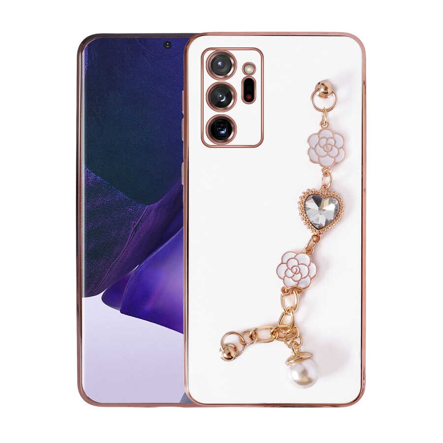 Galaxy Note 20 Ultra El Tutamaçlı Kamera Korumalı Zore Taka Silikon Kılıf