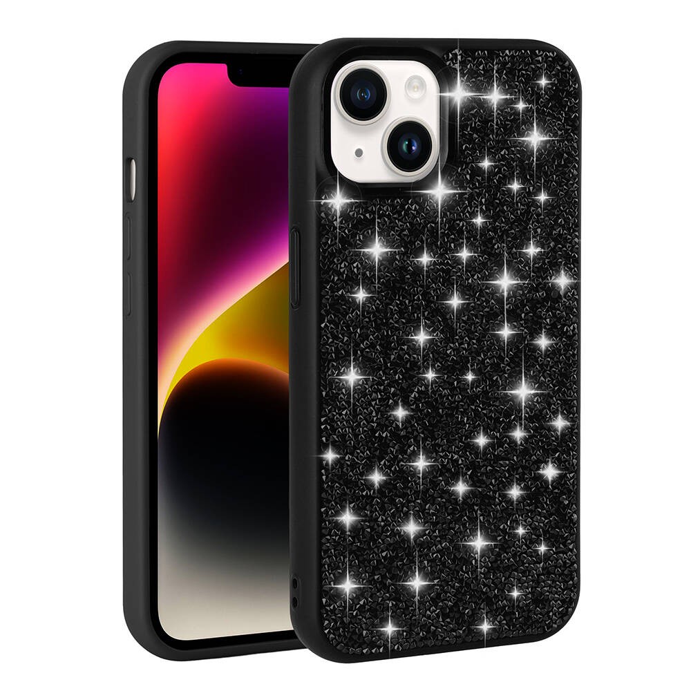 iPhone 14 Parlak Taşlı Tasarım Zore Pırlanta