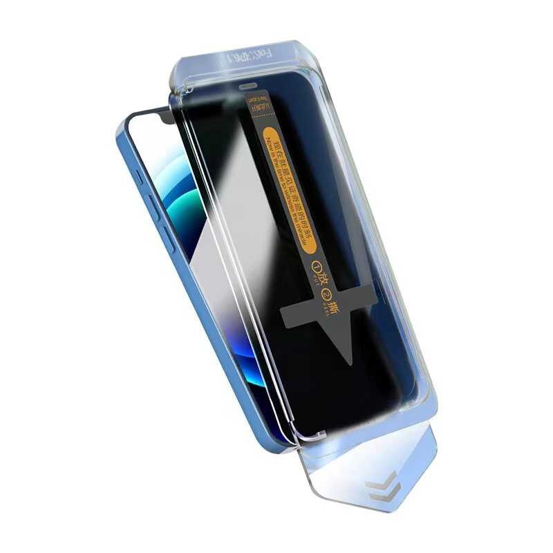 iPhone 13 Pro Max Hayalet Ekran Koruyucu Zore Süper Fast Anti-Dust Privacy Toz Önleyici Temperli Ekran Filmi
