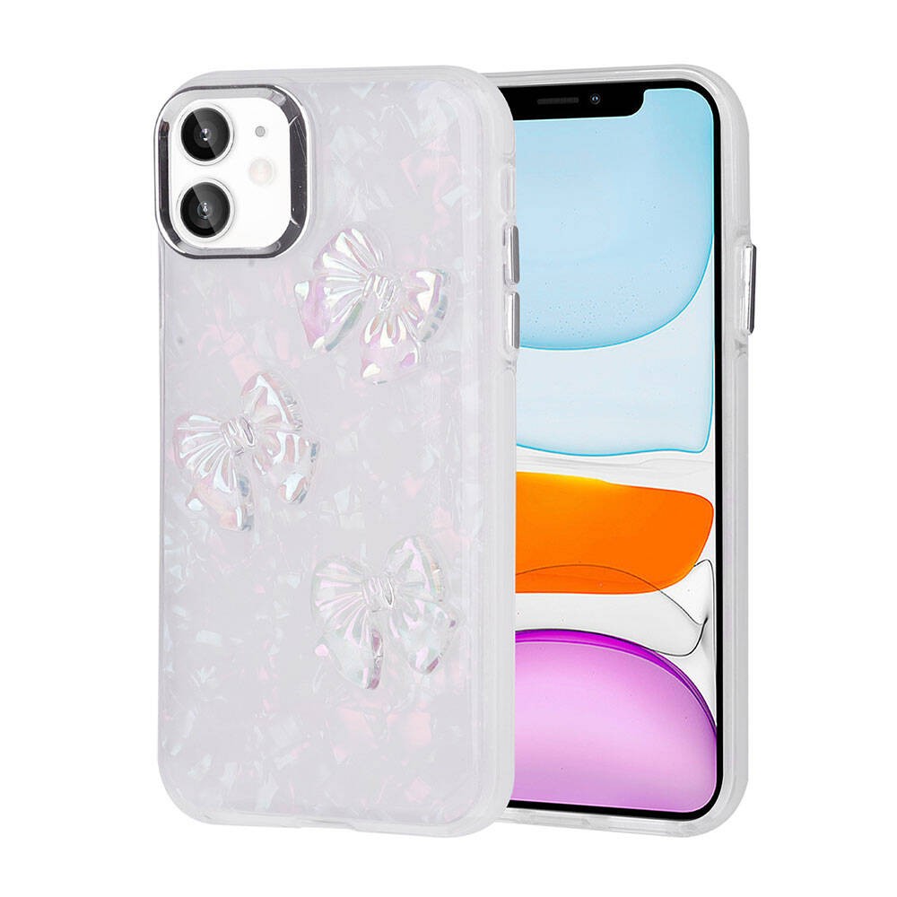 iPhone 11 Kabartma Figürlü Parlak Zore Eralli Silikon
