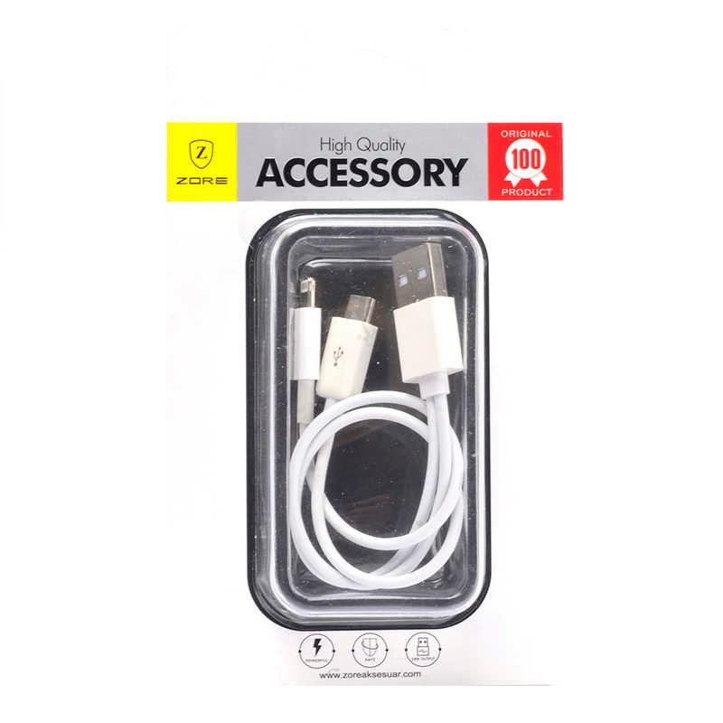 Zore Double Lightning-Micro Short USB Cable