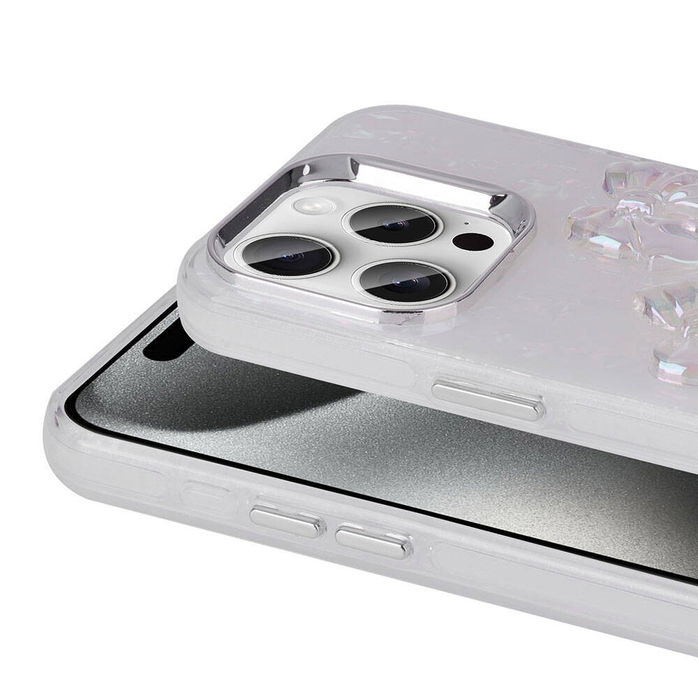 iPhone 15 Pro Max Kabartma Figürlü Parlak Zore Eralli Silikon