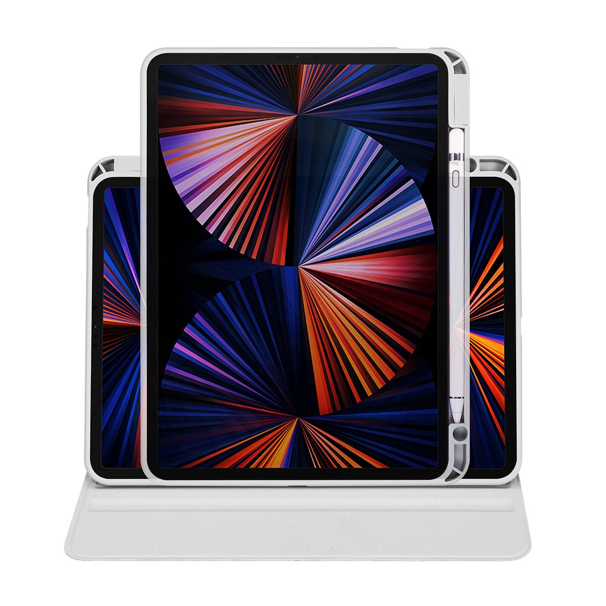 iPad Air 10.9 2022 (5.Nesil)  Zore Termik Kalem Bölmeli Dönebilen Standlı