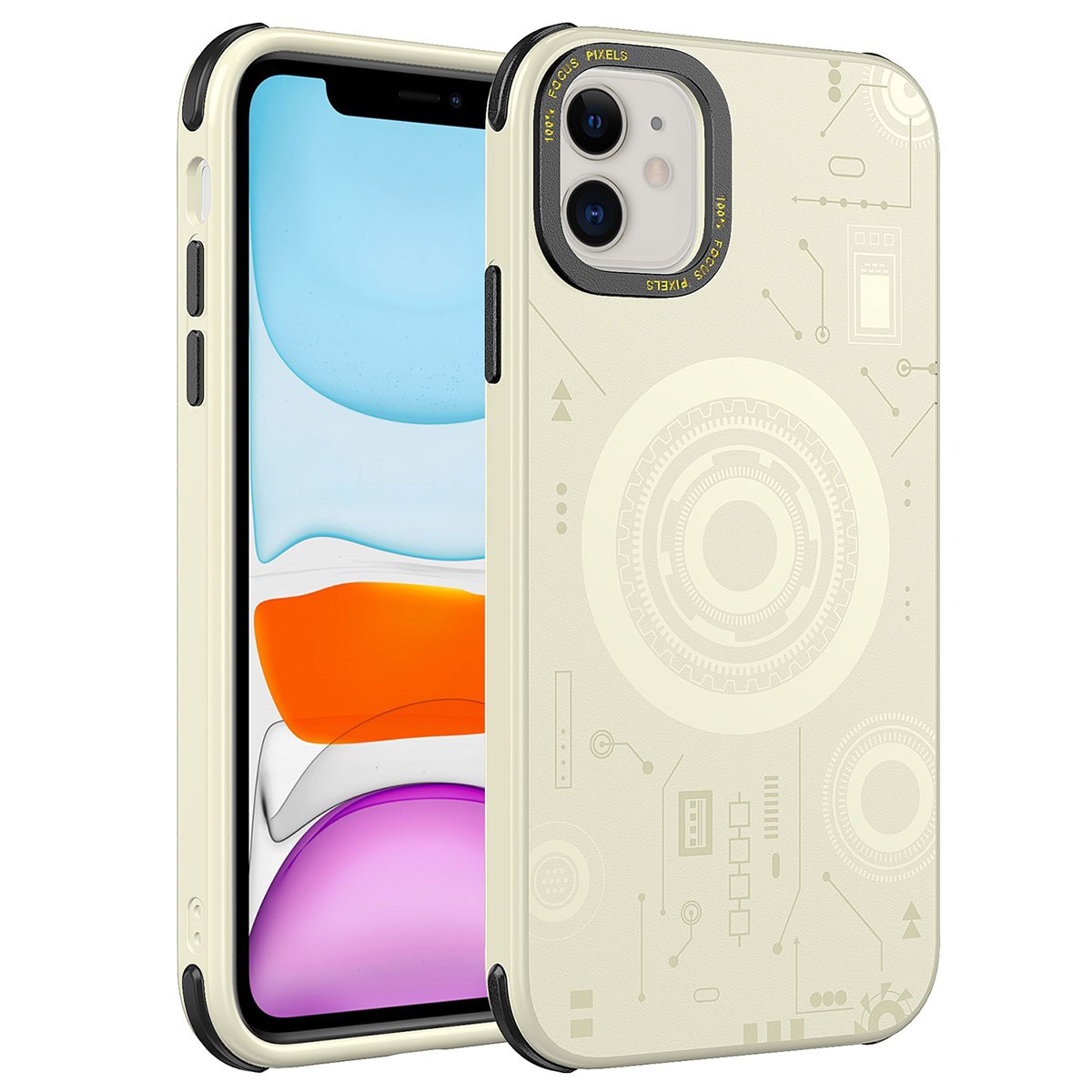 iPhone 11 Zore Wireless Şarj Özellikli Desenli Hot